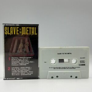 Slave to the Metal Cassette Tape 1986 Priority Records 4XL-9319 Heavy Metal Rock